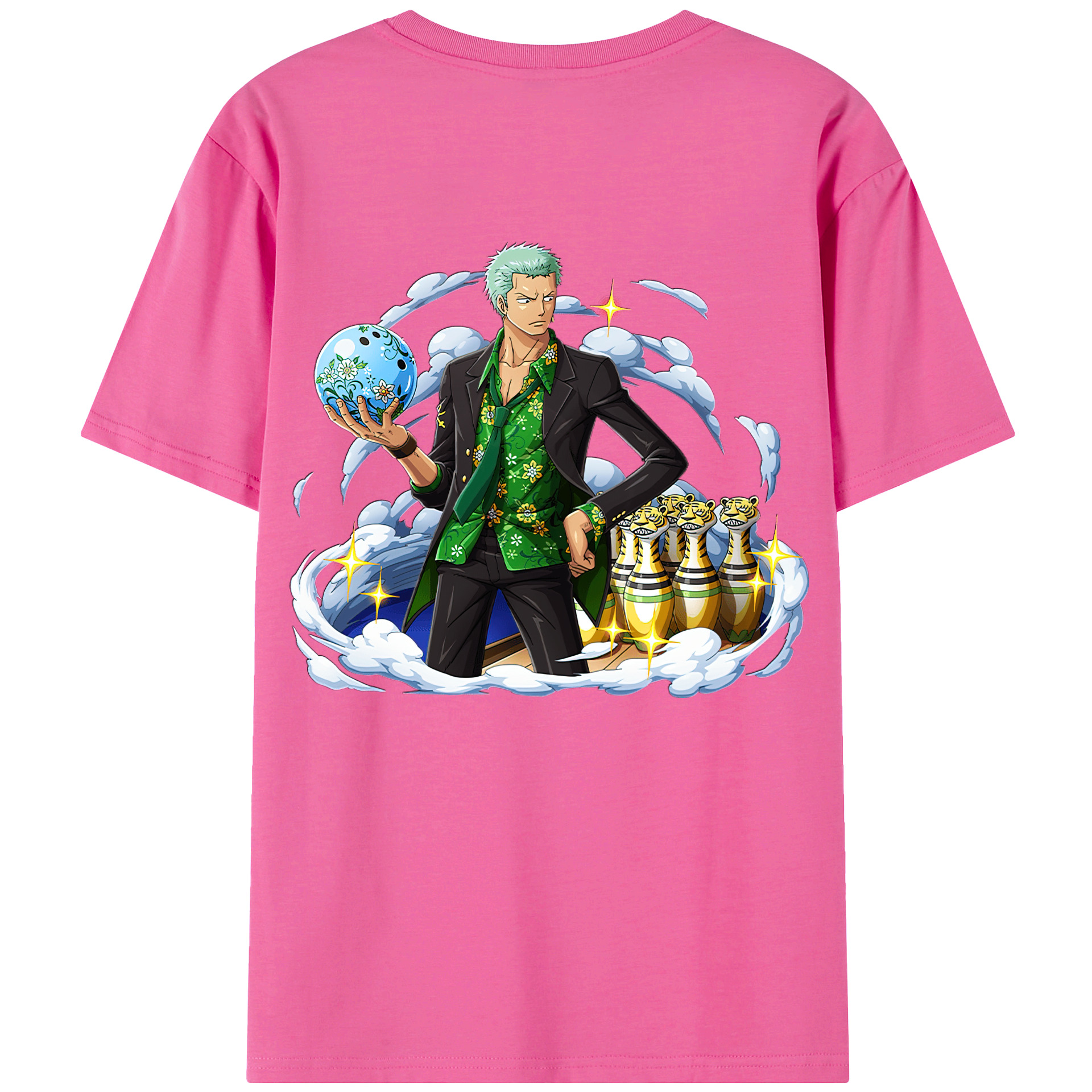 ワンピース ロロノア・ゾロ ONE PIECE Roronoa Zoro レディース半袖Tシャツ(バックプリント)